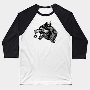 Walking mythology. Wolf Fenrir. Baseball T-Shirt